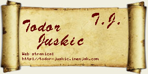 Todor Juškić vizit kartica